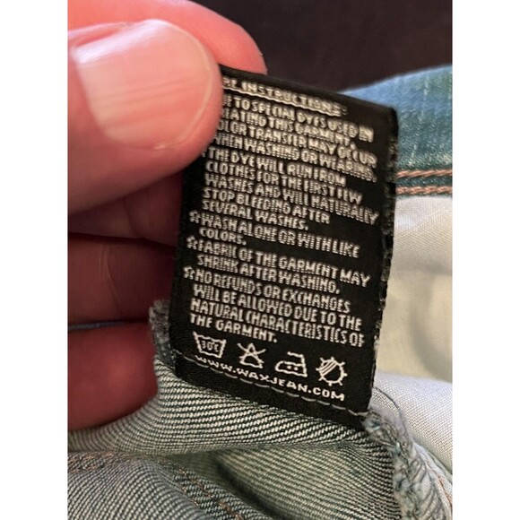 WAX Jean Jeans Womens Size 14 Light Wash Mid Rise Skinny Stretch - Picture 9 of 9